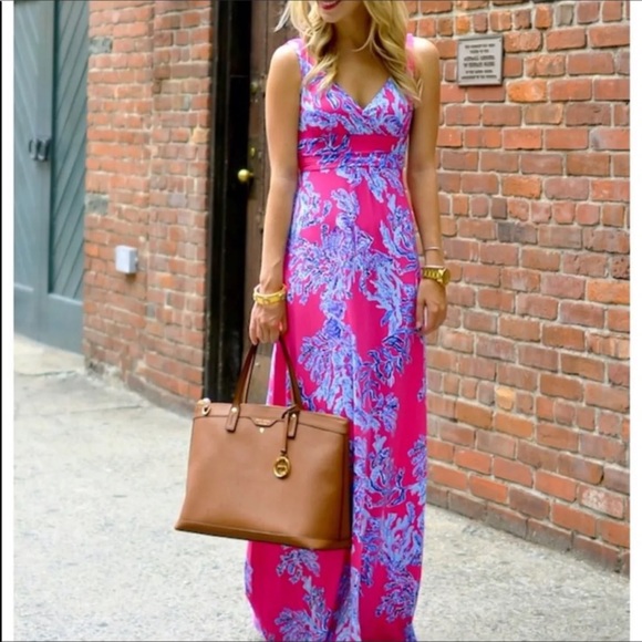 Lilly Pulitzer Dresses & Skirts - Lilly Pulitzer Sloan Maxi Dress In Capri Pink XXS